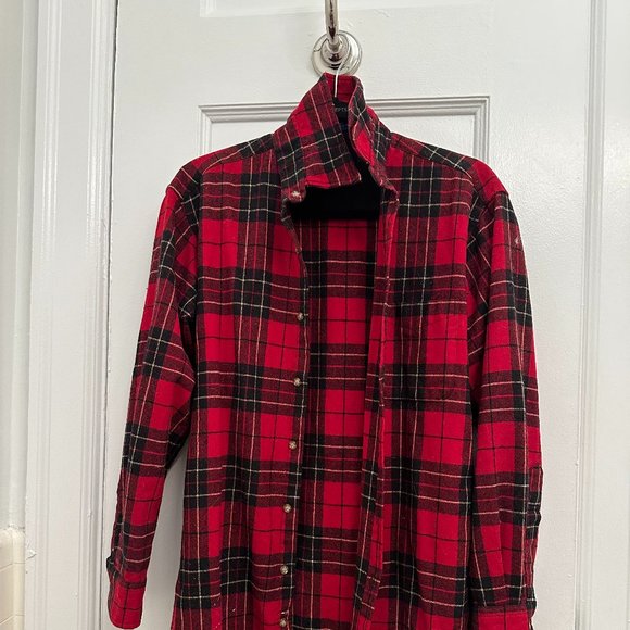 Red Pendleton Flannel - Picture 2 of 3